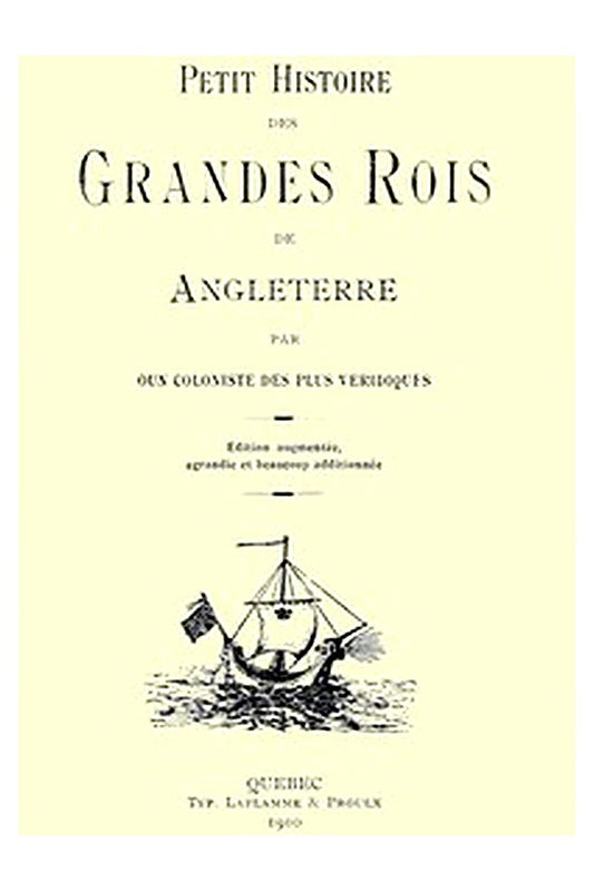 Petit histoire des grandes rois de Angleterre