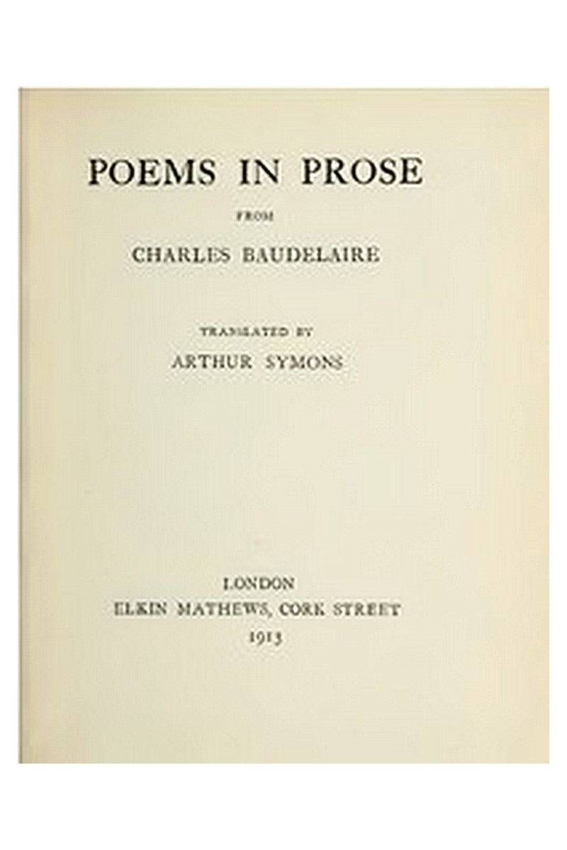 Poems in Prose