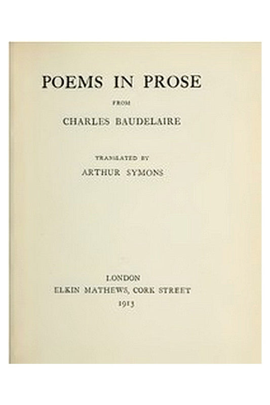 Poems in Prose
