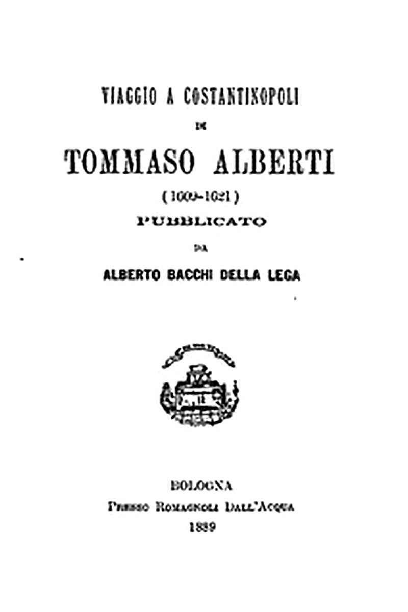 Viaggio a Costantinopoli (1609-1621)