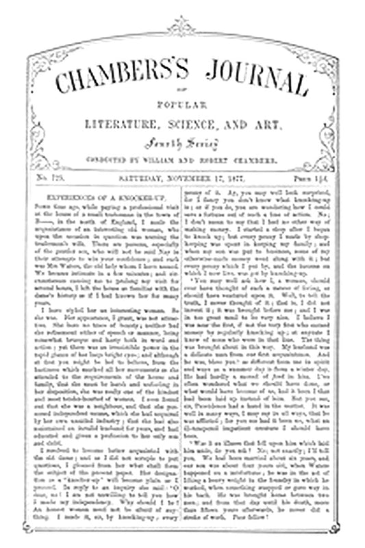 Chambers's Journal of Popular Literature, Science, and Art, No. 725, November 17, 1877