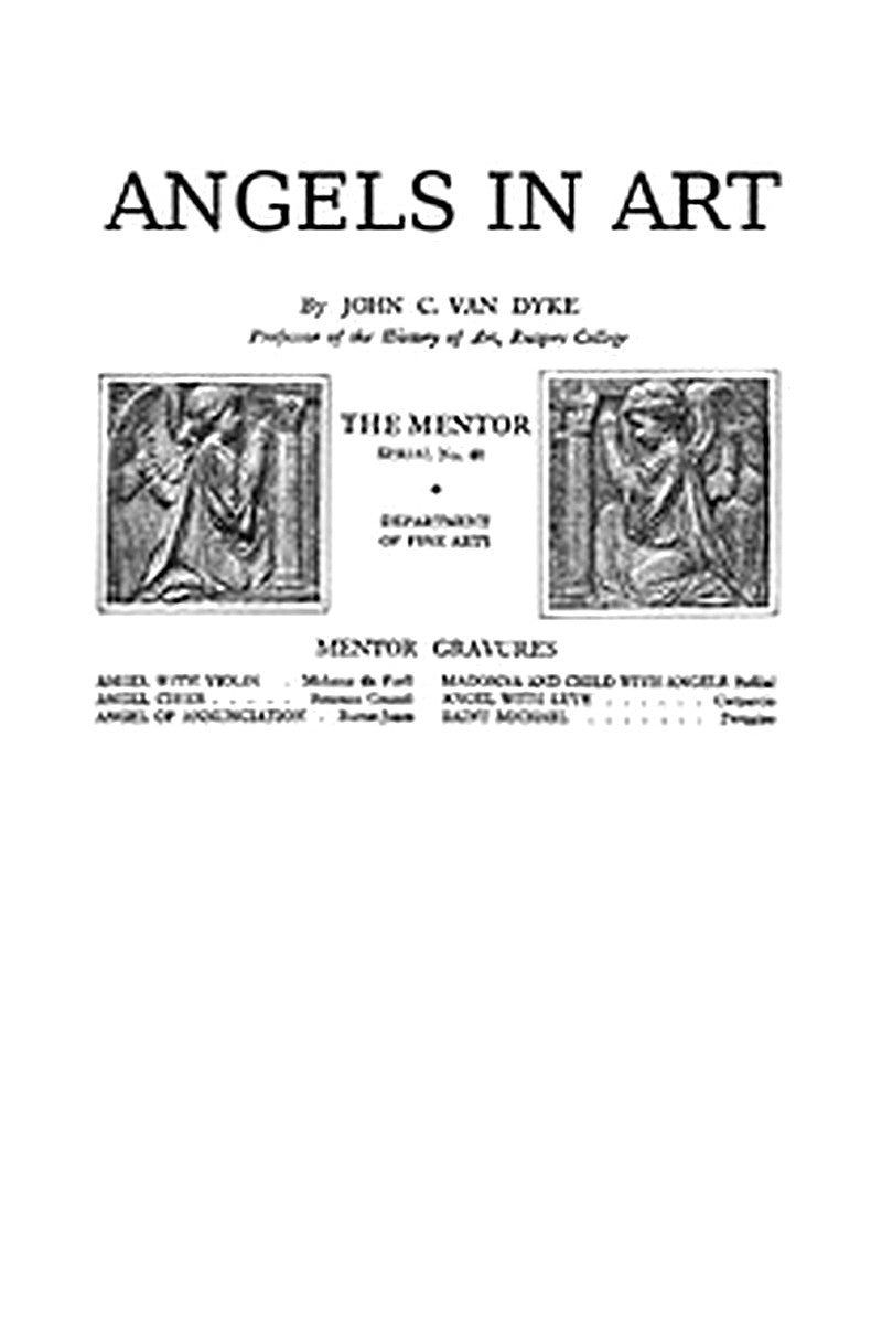 The Mentor: Angels in Art, Vol. 1, Num. 40