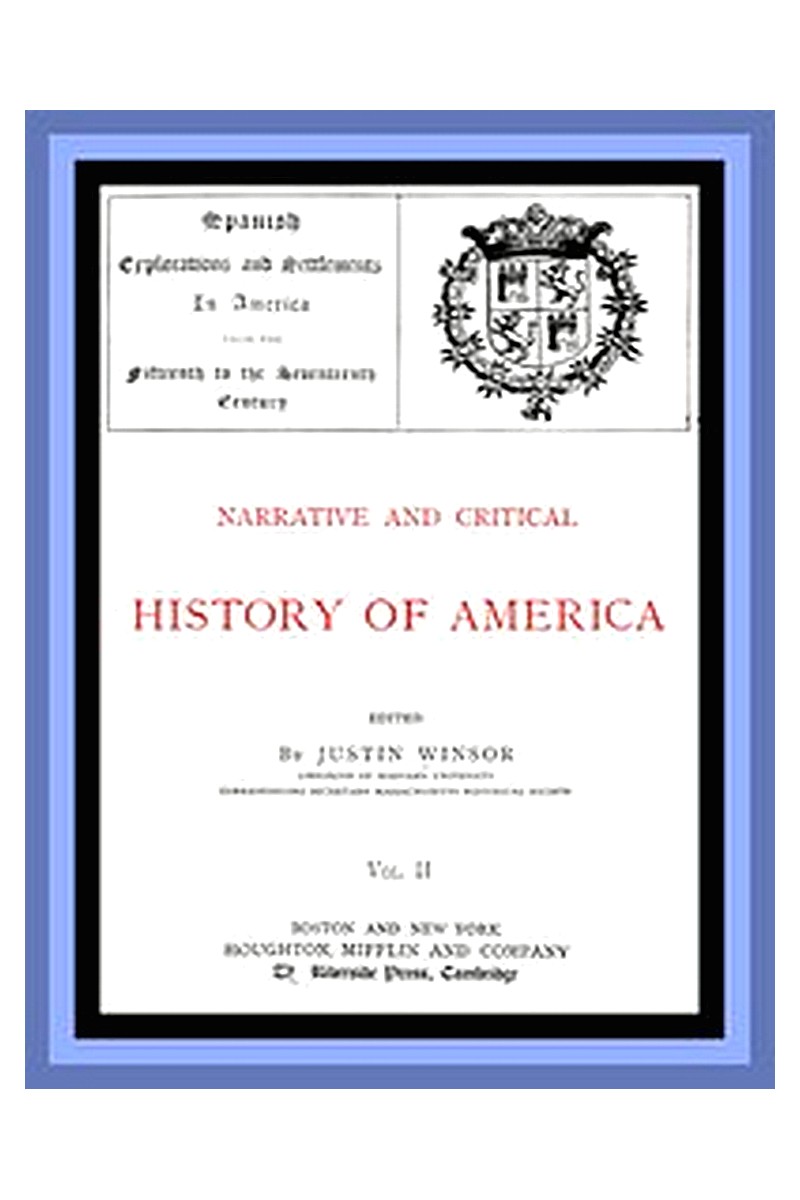 Narrative and Critical History of America, Vol. 2 (of 8)
