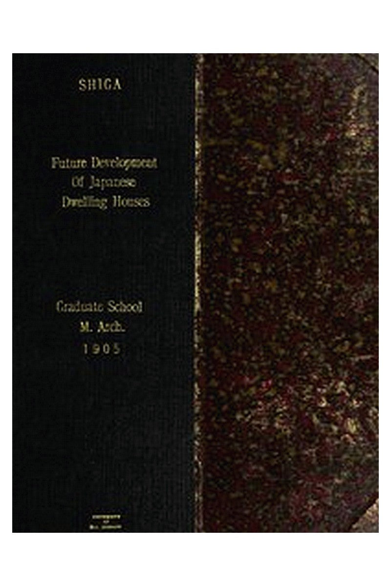 Future Development of Japanese Dwelling Houses