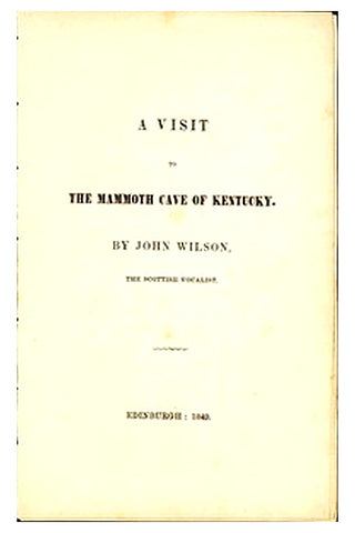 A Visit to the Mammoth Cave of Kentucky