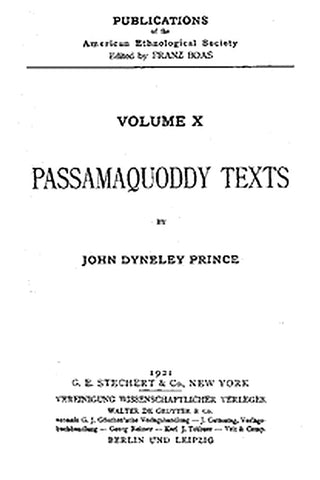 Passamaquoddy Texts
