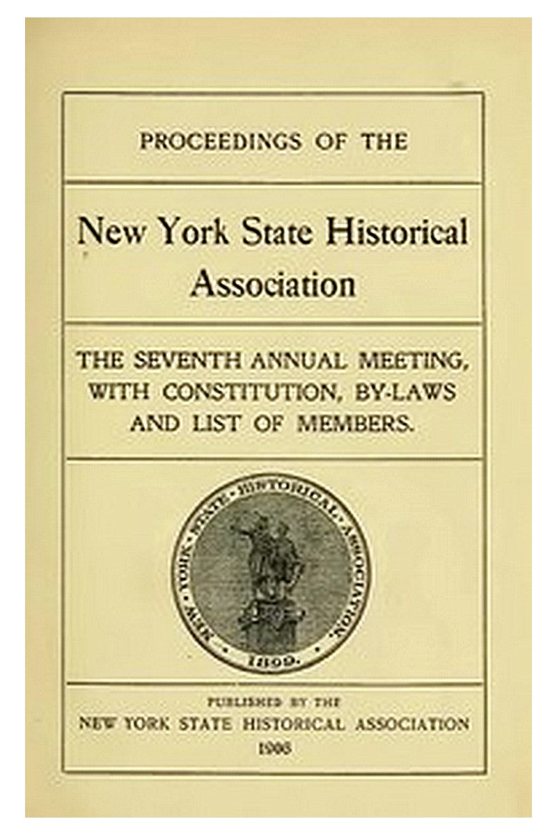 Proceedings of the New York Historical Association [1906]