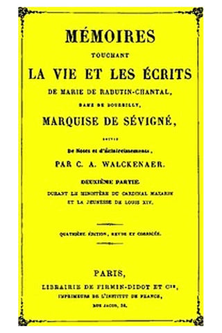 Mémoires touchant la vie et les écrits de Marie de Rabutin-Chantal, (2/6)