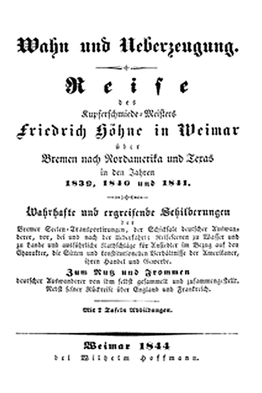 Wahn und Ueberzeugung
