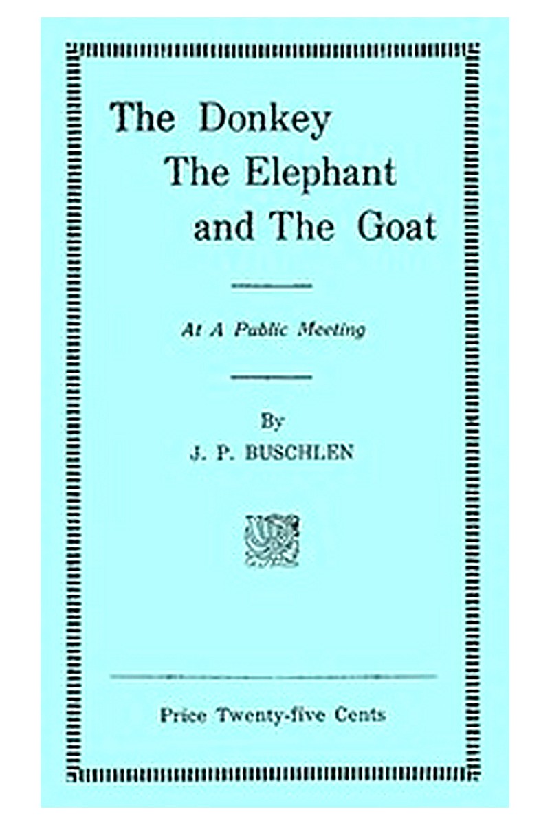 The Donkey, the Elephant, and the Goat at a Public Meeting