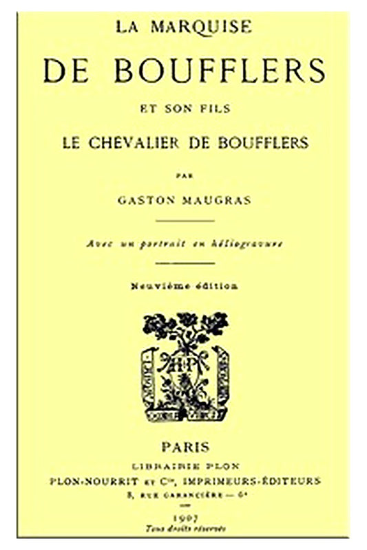 La Marquise de Boufflers et son fils, le chevalier de Boufflers