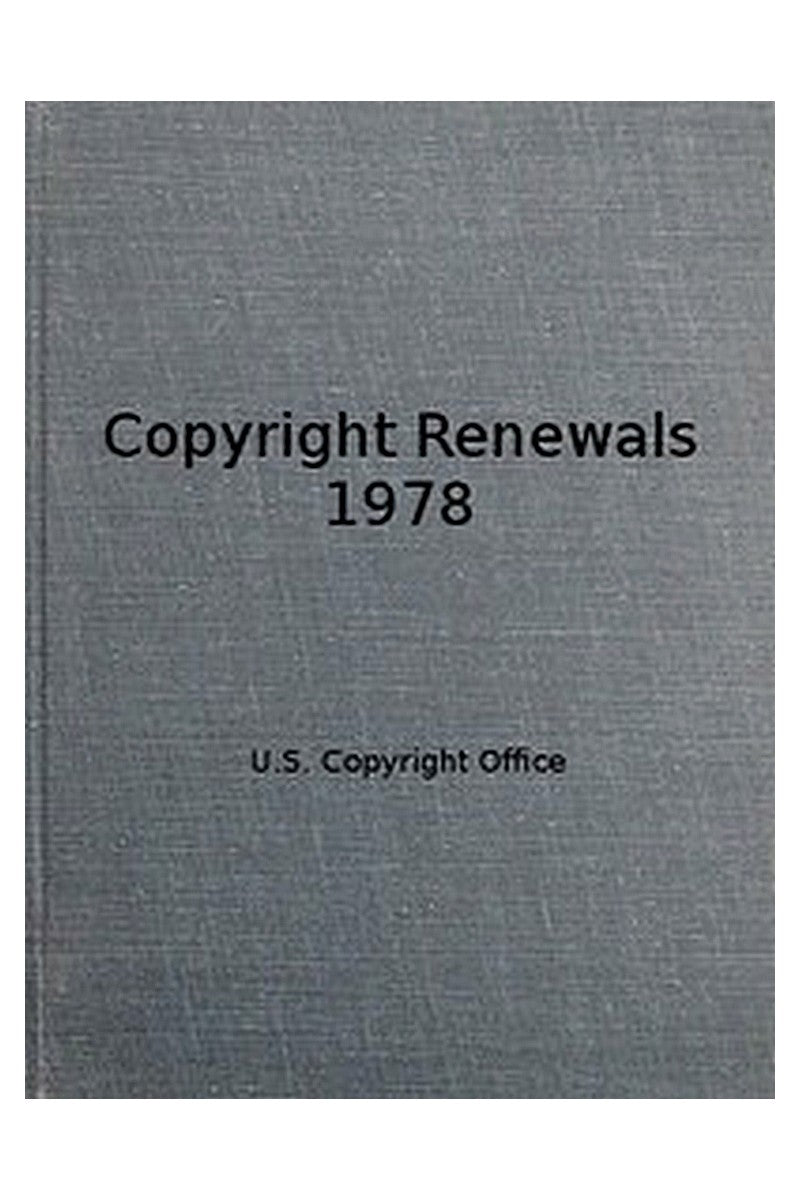 Copyright Renewals 1978