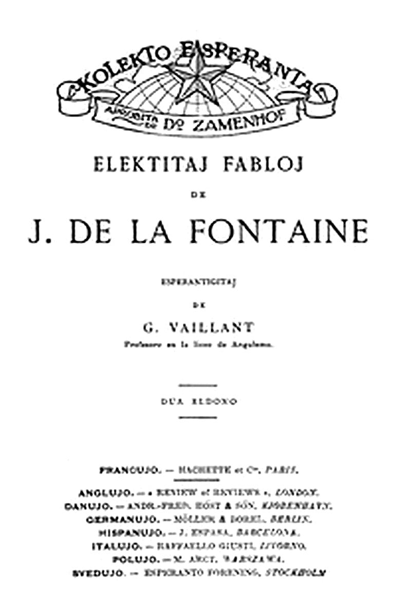 Elektitaj fabloj de J. de La Fontaine