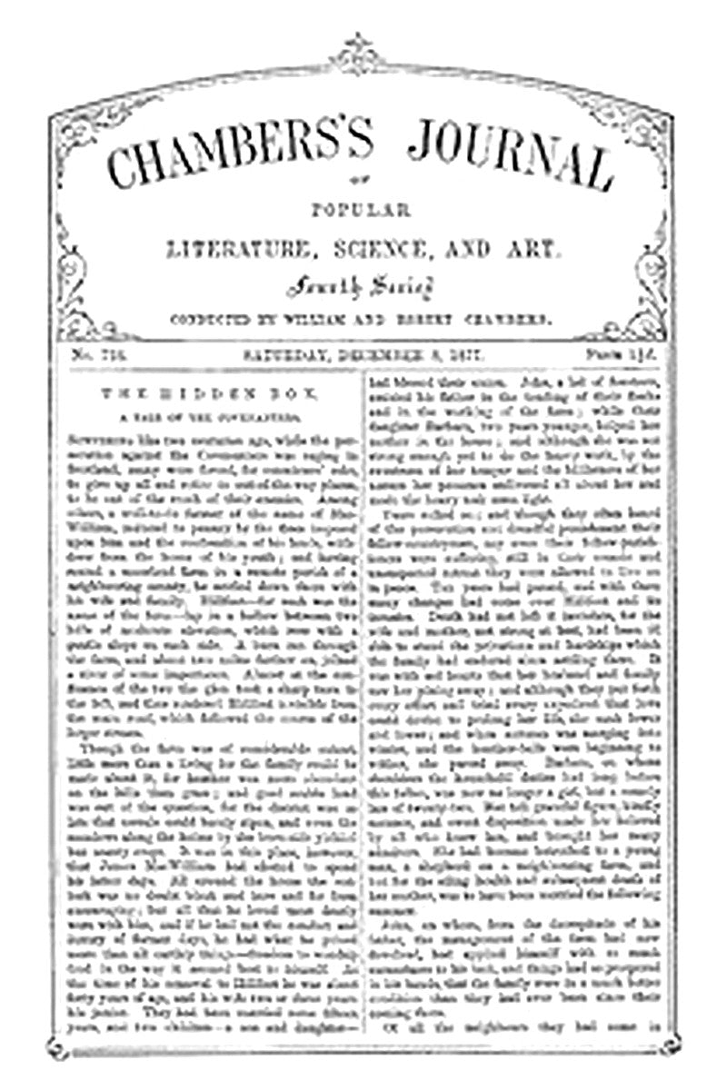 Chambers's Journal of Popular Literature, Science, and Art, No. 728, December 8, 1877