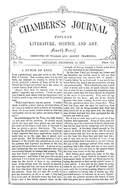 Chambers's Journal of Popular Literature, Science, and Art, No. 729, December 15, 1877