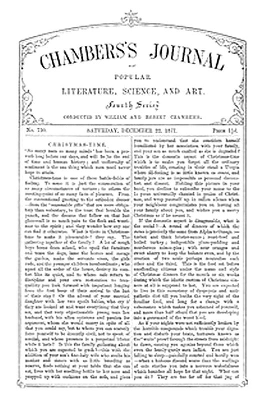 Chambers's Journal of Popular Literature, Science, and Art, No. 730