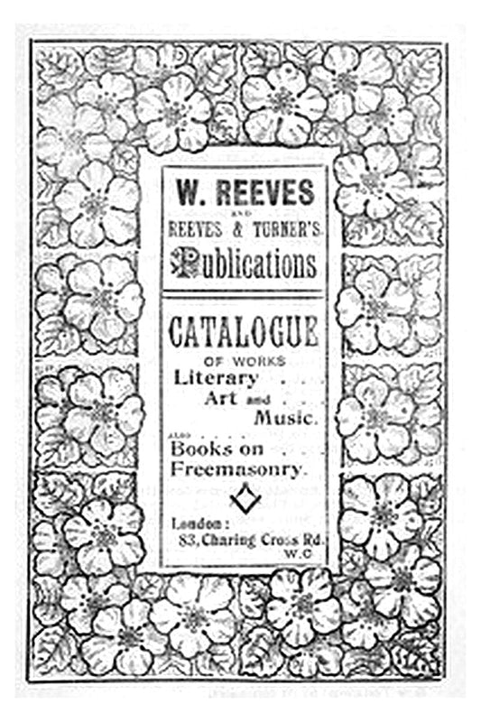 Catalogue of Works Literary Art and Music