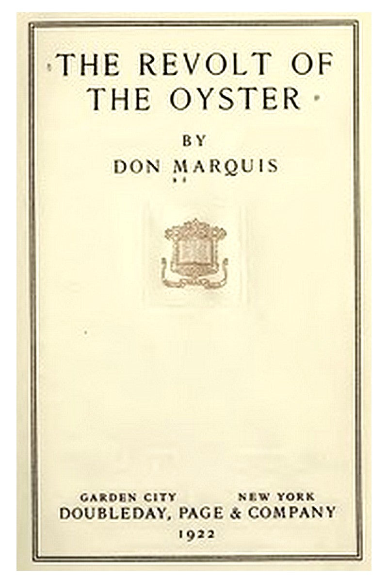 The Revolt of the Oyster