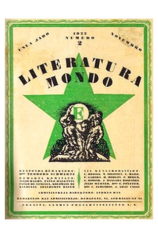 Literatura Mondo, numero 2, 1922 Novembro