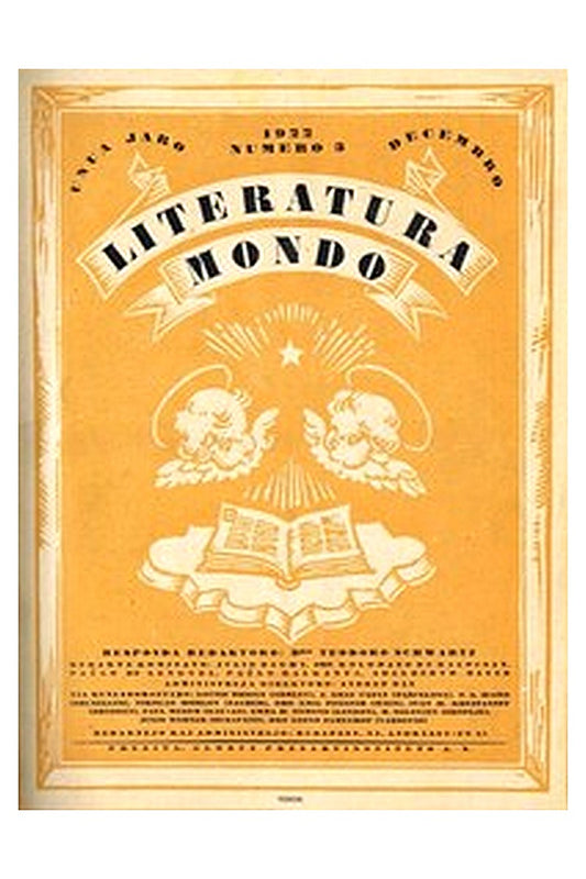 Literatura Mondo, numero 3, 1922 Decembro