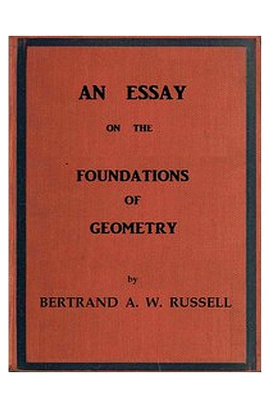 An essay on the foundations of geometry