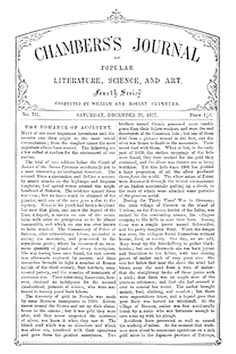 Chambers's Journal of Popular Literature, Science, and Art, No. 731