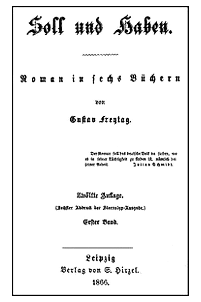 Soll und Haben, Bd. 1 (2)