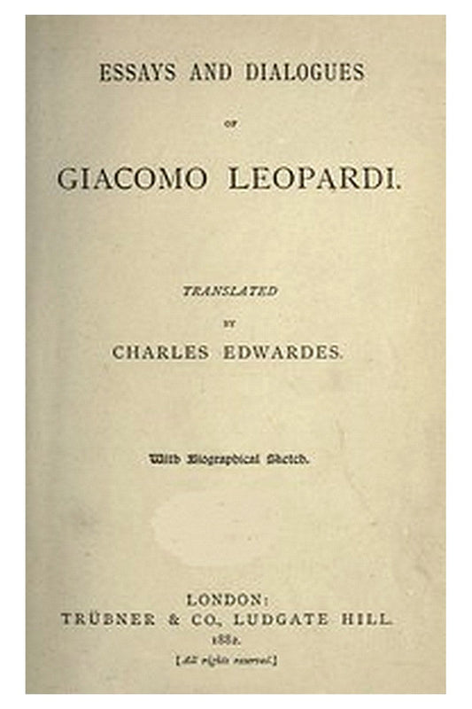 Essays and Dialogues