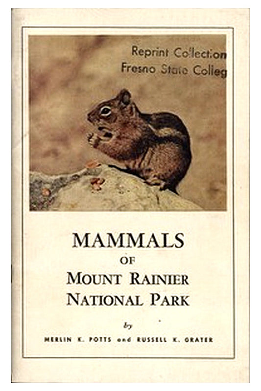 Mammals of Mount Rainier National Park