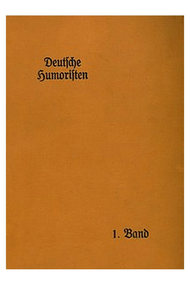 Deutsche Humoristen, 1. Band (von 8)