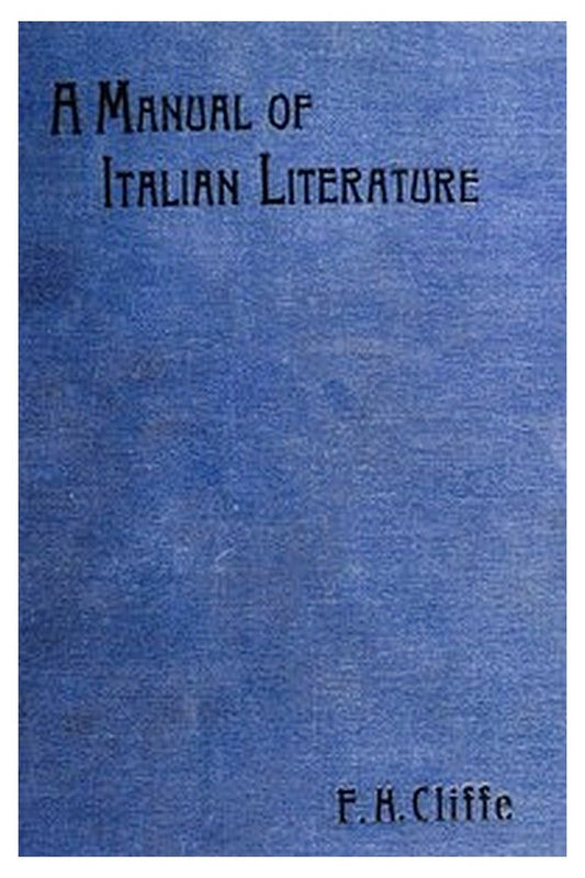 A Manual of Italian Literature
