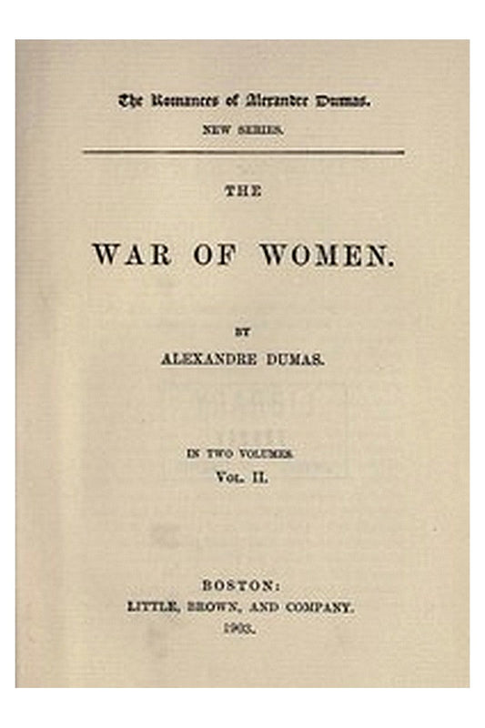 The War of Women, Volume 2