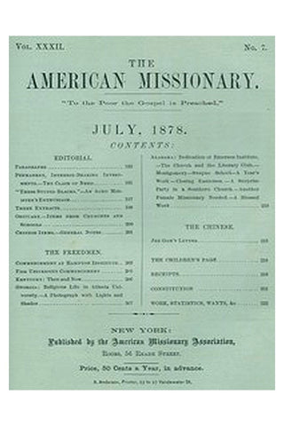 The American Missionary — Volume 32, No. 07, July 1878