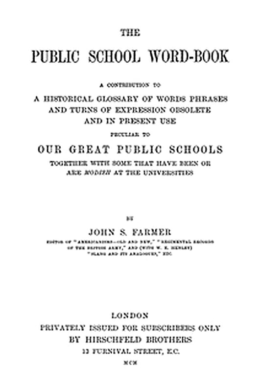 The Public School Word-book
