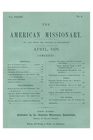 The American Missionary — Volume 33, No. 04, April 1879