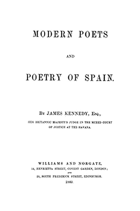 Modern Poets and Poetry of Spain