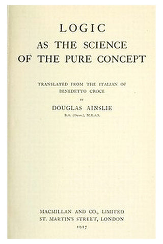 Logic as the Science of the Pure Concept