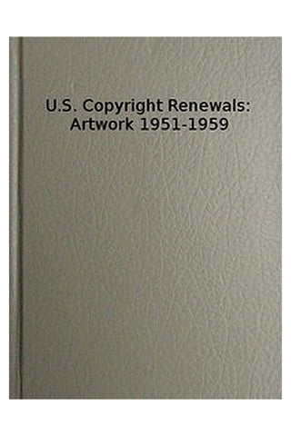 U.S. Copyright Renewals: Artwork 1951-1959
