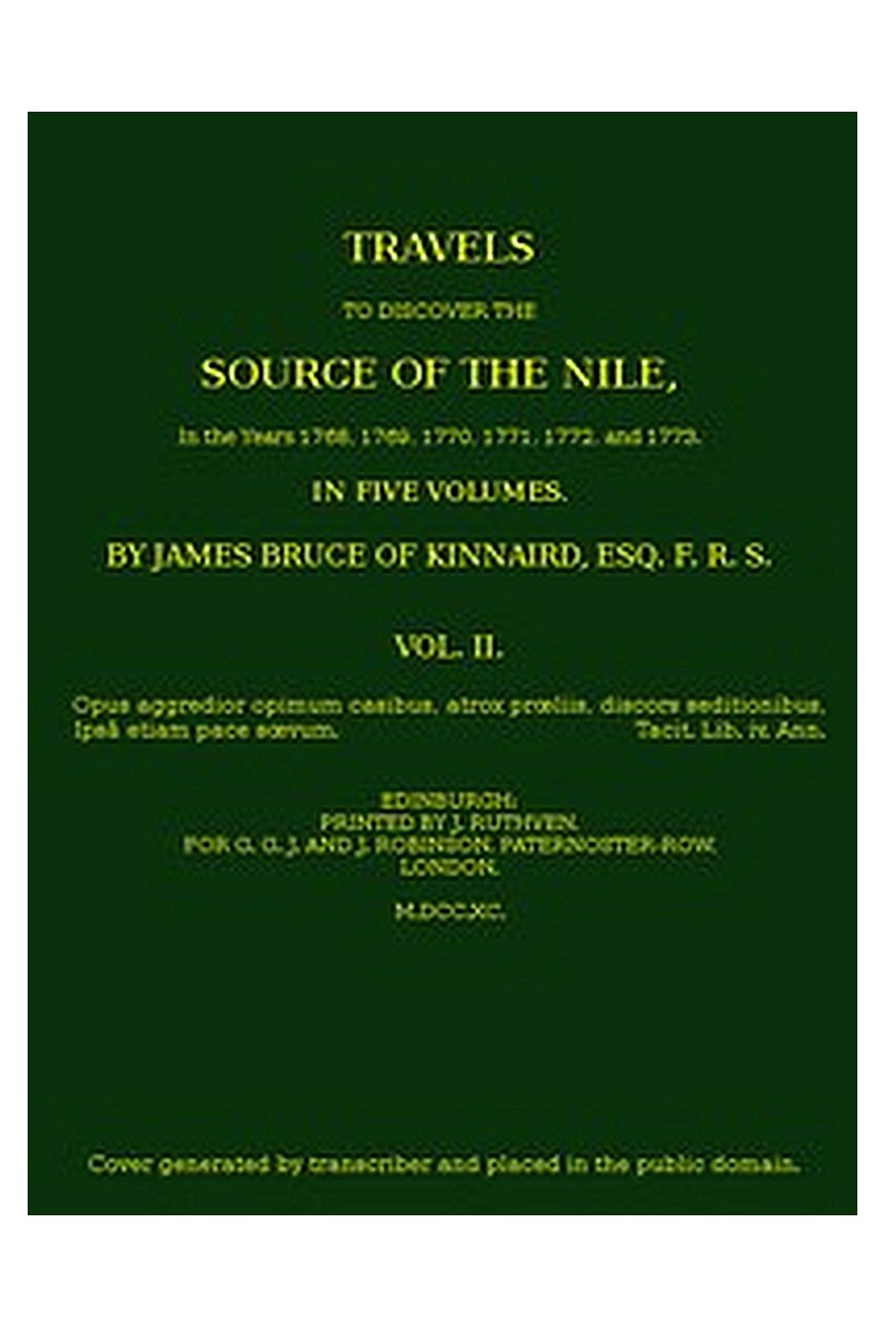 Travels to Discover the Source of the Nile, Volume 2 (of 5)
