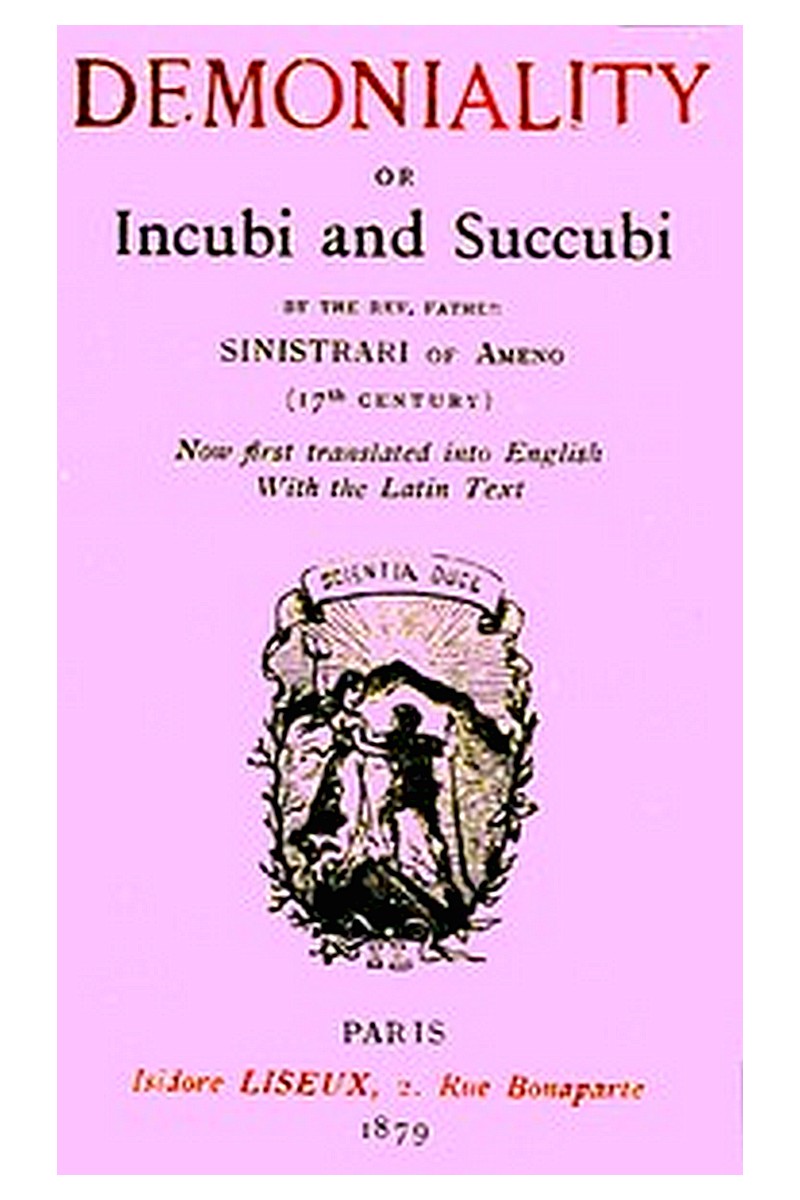 Demoniality or, Incubi and Succubi