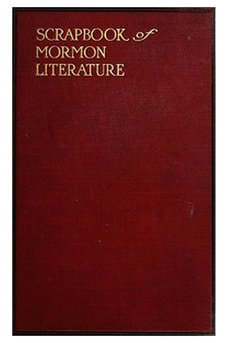 Scrap Book of Mormon Literature, Volume 2 (of 2). Religious Tracts