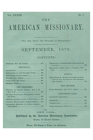 The American Missionary — Volume 33, No. 09, September, 1879