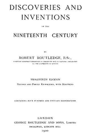 Discoveries and Inventions of the 19th Century