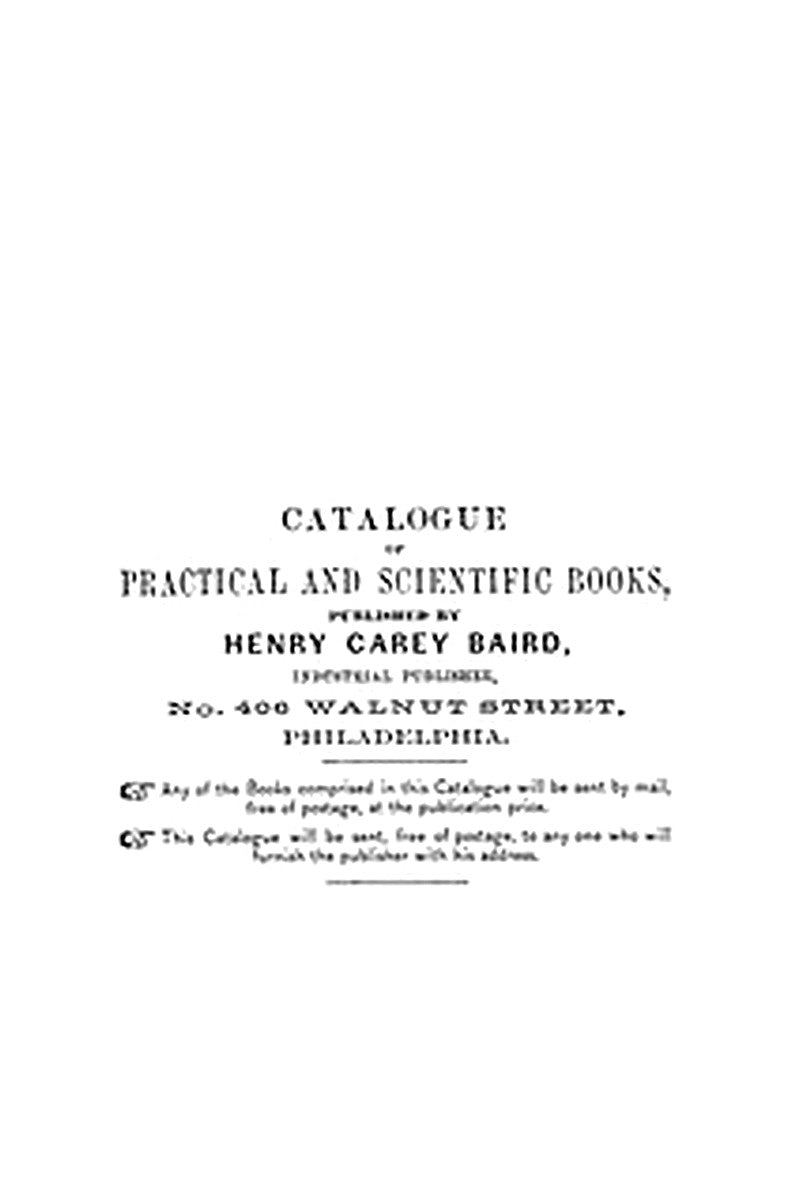 Catalogue of Practical and Scientific Books