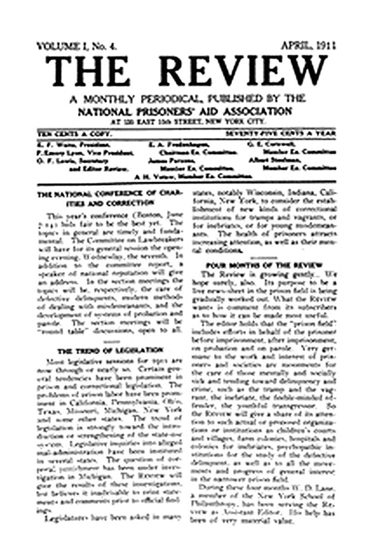 The Review Vol. 1, No. 4, April, 1911