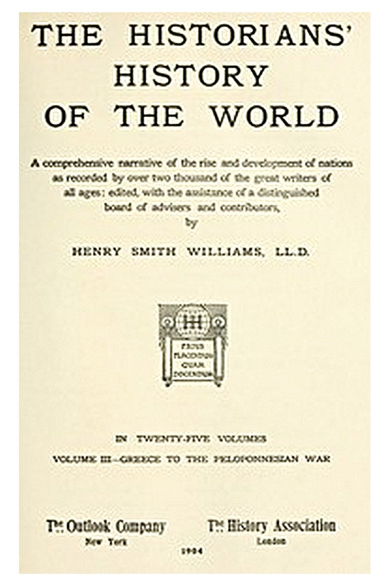 The Historians' History of the World in Twenty-Five Volumes, Volume 03
