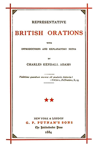 Representative British Orations Volume 2 (of 4)
