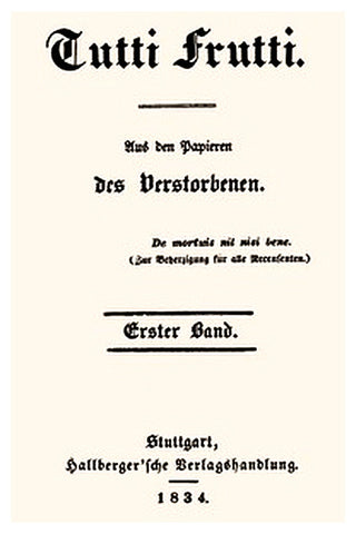 Tutti Frutti, Erster Band (von 5)