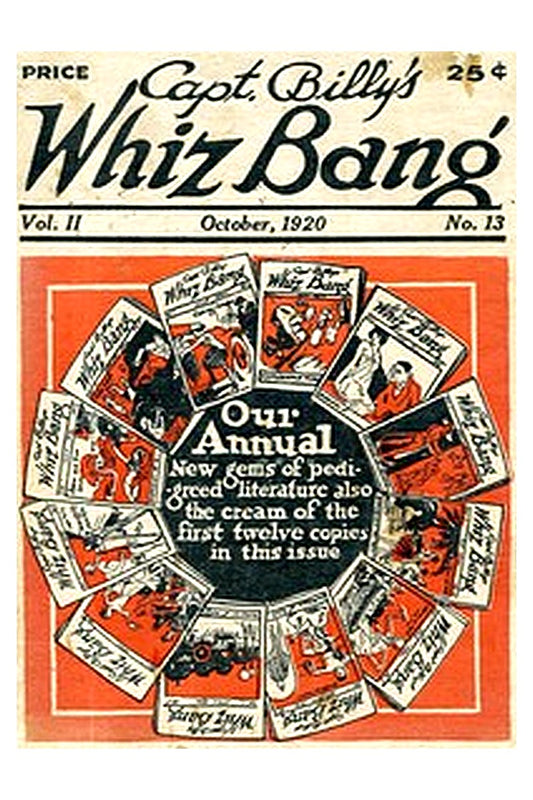 Captain Billy's Whiz Bang, Vol. 2. No. 13, October, 1920