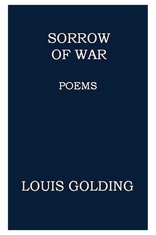 Sorrow of War: Poems
